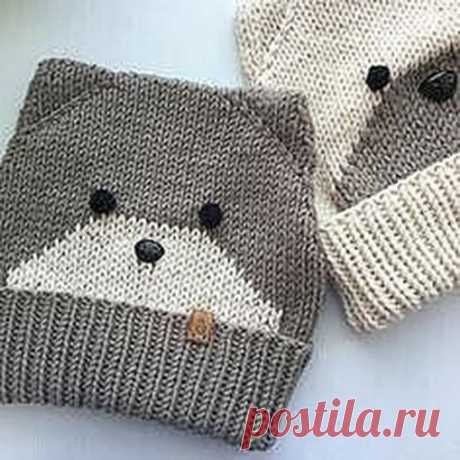 Смешные мордочки для шапок