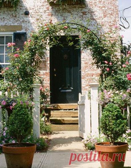 (+1) тема - Оформление крыльца красивыми цветами | Роскошь и уют