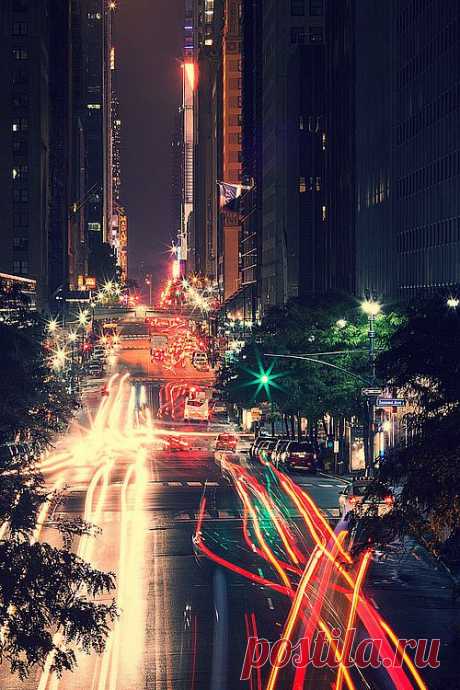 Night in big city