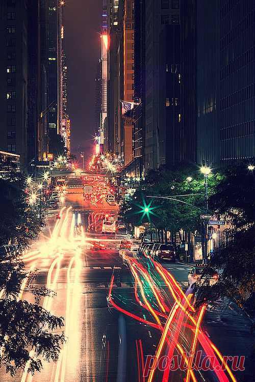 Night in big city