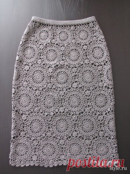 ЮБКА КРЮЧКОМ С BURDA