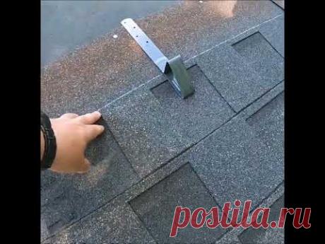 Где правильно забивать гвозди в гибкую черепицу.