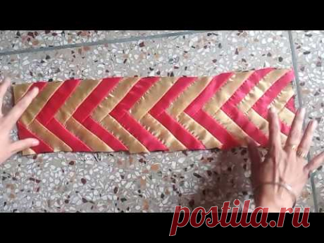 How to Make  Saree Lace or Designer Border at Home / Designer lace ( no. 6)