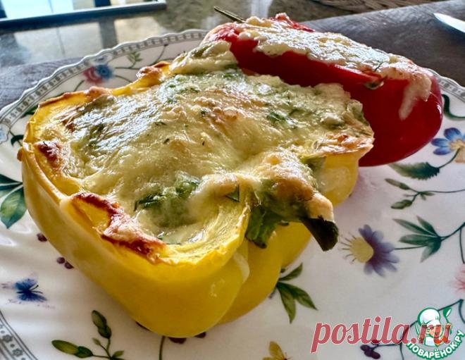 Омлет в перце. Запеченный с сыром – кулинарный рецепт
