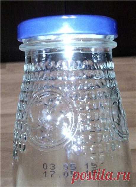 Цветочная ваза из стеклянной бутылки своими руками!