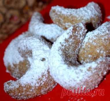 Печенье "Зимний месяц" в микроволновке