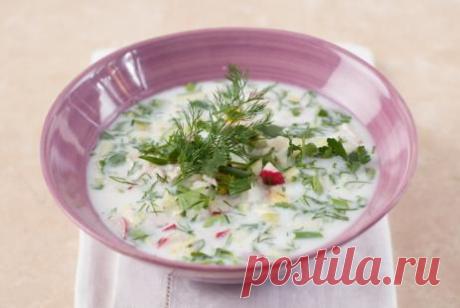 Холодный суп из простокваши с зеленью и ветчиной рецепт :: Еда из холодильника :: JV.RU