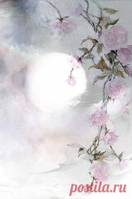 moon flower | Textures, papiers et tissus que j'aime