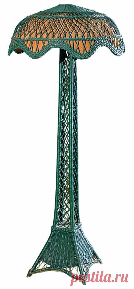 Wonderful Wicker floor lamp