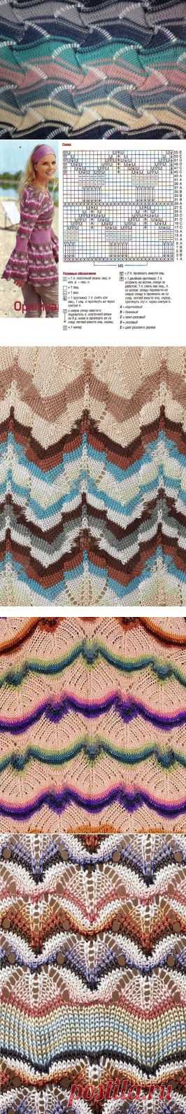 Подборка - Узоры Миссони спицами