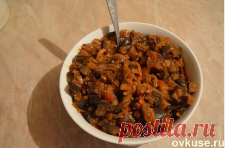 Жареная баклажанная икра кусочками. - Простые рецепты Овкусе.ру