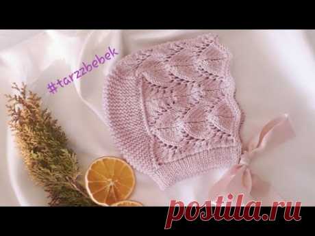 ARYA ajurlu bebek şapka,bonnet    #elorgusu #babyknits #babycrochet  #patterndesign #bebekörgümodel