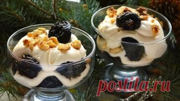 Чернослив, сметана и грецкий орех — идеальный десерт — Домашние заботы