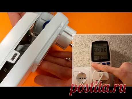 Измерительная розетка / Цифровой измеритель мощности.
Digital Power Meter Energie - Messbuchsen | Auspacken und Zerlegen: elektronisches Wattmeter - YouTube