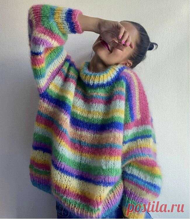 В тренде снова: возвращение полосатых свитеров | MG Meldi_knit | Дзен