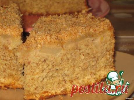 Пирог нежный миндально-яблочный - кулинарный рецепт