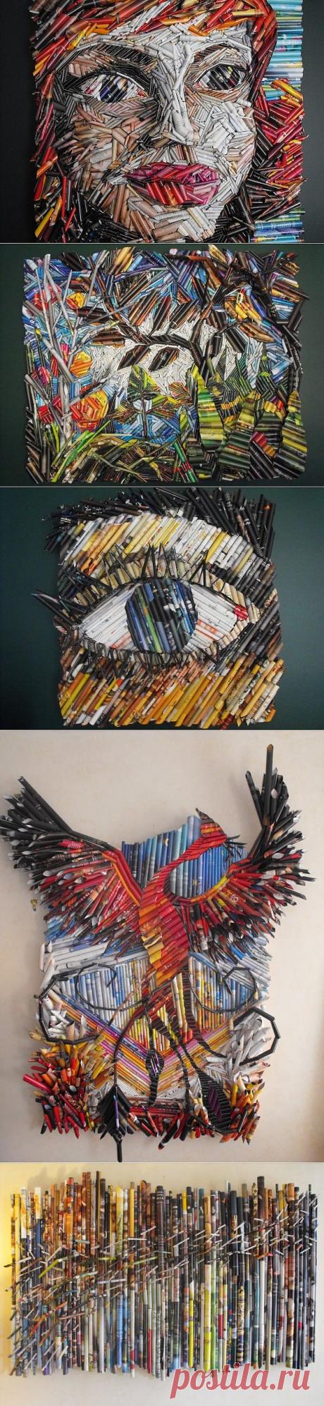 Коллажи из старых журналов (подборка) / Бумага и карандаши (скрапбукинг, оригами, и т.д.) / Модный сайт о стильной переделке одежды и интерьера