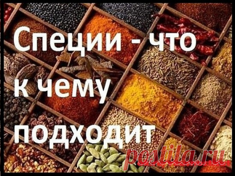 ДЛЯ МЯСА: красный, черный, душистый перец или гвоздика, майоран, тимьян, тмин, куркума, лук, орегано.

ДЛЯ ПТИЦЫ: тимьян, майоран, розмарин, шалфей, чабрец, базилик.

ДЛЯ РЫБЫ: лавровый лист, белый перец, имбирь, душистый перец, лук, кориандр, перец чили, горчица, укроп, тимьян.

ДЛЯ ГРИЛЯ: красный перец, душистый перец, кардамон, тимьян, майоран, мускатный орех и мускатный цвет, тмин, имбирь, перец чили.

ДЛЯ ДИЧИ: тимьян, душица обыкновенная, душистый перец, красный пере...