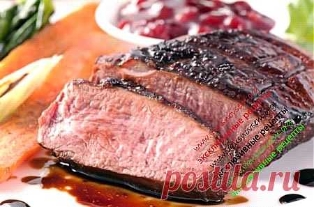 Утка в красном вине с вишнями &raquo; Рецепты с фото, кулинария