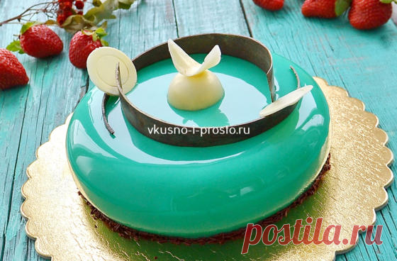 Как сделать зеркальную глазурь для муссового торта
