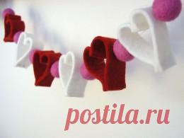 Сделайте украшения ко Дню Святого Валентина самостоятельно !