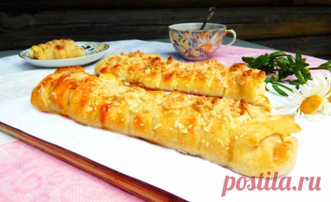 Пирог из слоеного теста с творогом рецепт с фото пошагово - 1000.menu