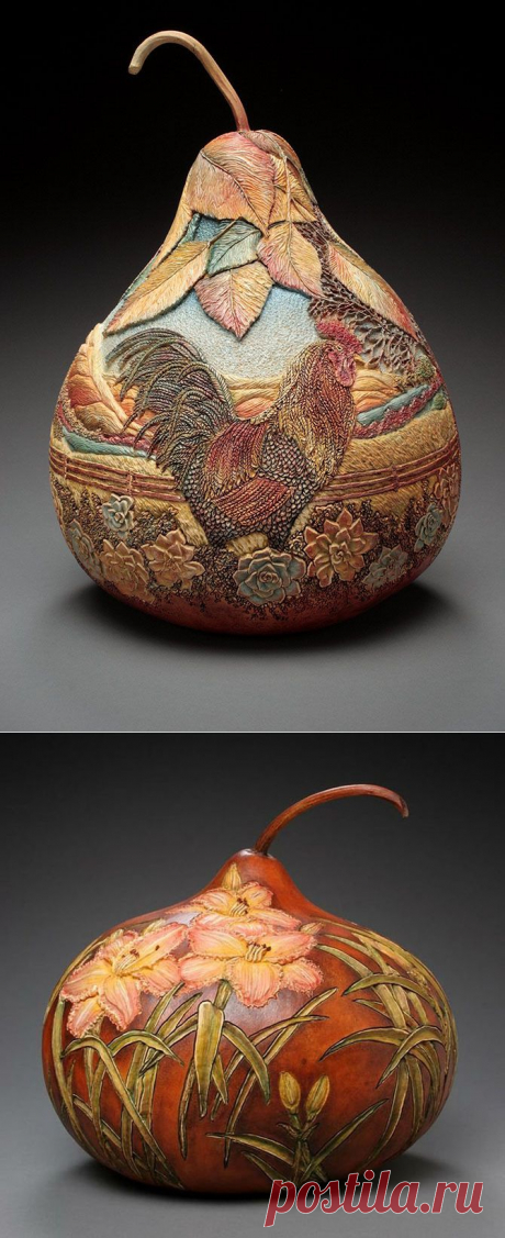 Невероятная тыквенная резьба Мэрилин Сандерленд.