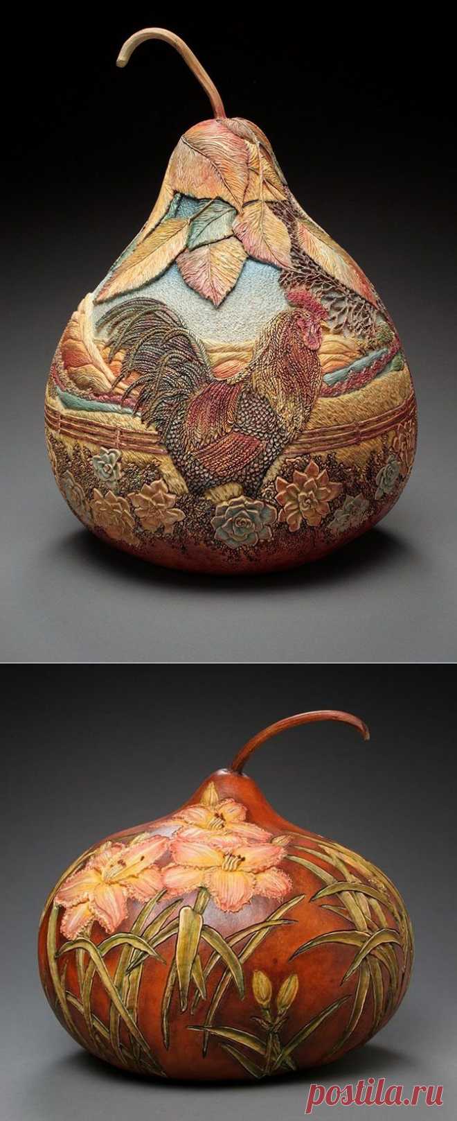 Невероятная тыквенная резьба Мэрилин Сандерленд.