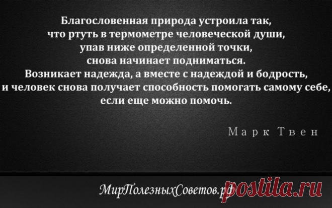 Марк Твен - цитата о человеке