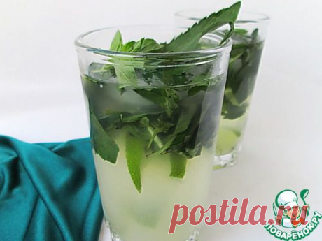 Безалкогольный Мохито с яблочным соком - кулинарный рецепт