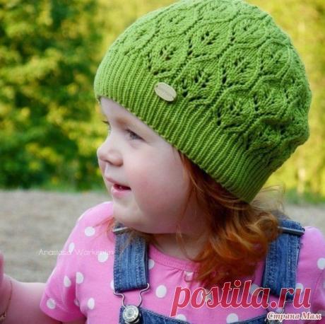 ВЕСЕННЕ-ОСЕННЯЯ ШАПКА «ЛИСТВА». АВТОРСКАЯ РАБОТА + ОПИСАНИЕ
🏻У нас еще много интересного

Используемые материалы: 

Пряжа ONline Linie 165 Sandy 100% мерсеризованный хлопок 120м/50г, расход около 80 грамм.
Круговые спицы №2,5 на резинку и № 3,5 на основной узор.
Шапочка вяжется по кругу. 

Размер 3-5 лет (обхват головы 51-54 см). Высота шапочки 20 см. 

Узор шапочки и убавления расчитаны для данного количества петель и нечетного количества раппортов. Убавления распределен...