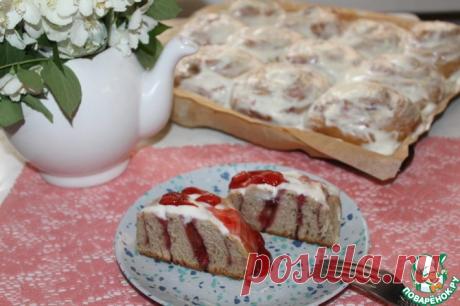 Клубничные синнабоны Кулинарный рецепт(***)