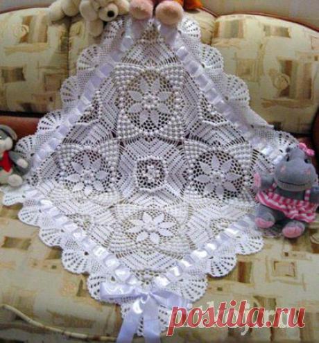 Ажурный плед » Ниткой - вязаные вещи для вашего дома, вязание крючком, вязание спицами, схемы вязания