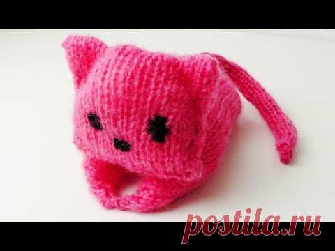 Как связать кота и кошку спицами, схема, идеи