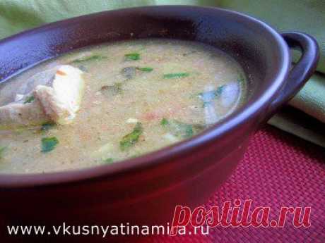 Харчо из курицы с орехами