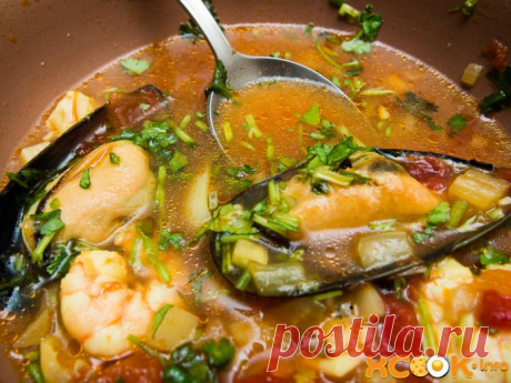 Французский рыбный суп - фото рецепт приготовления с овощами и креветками