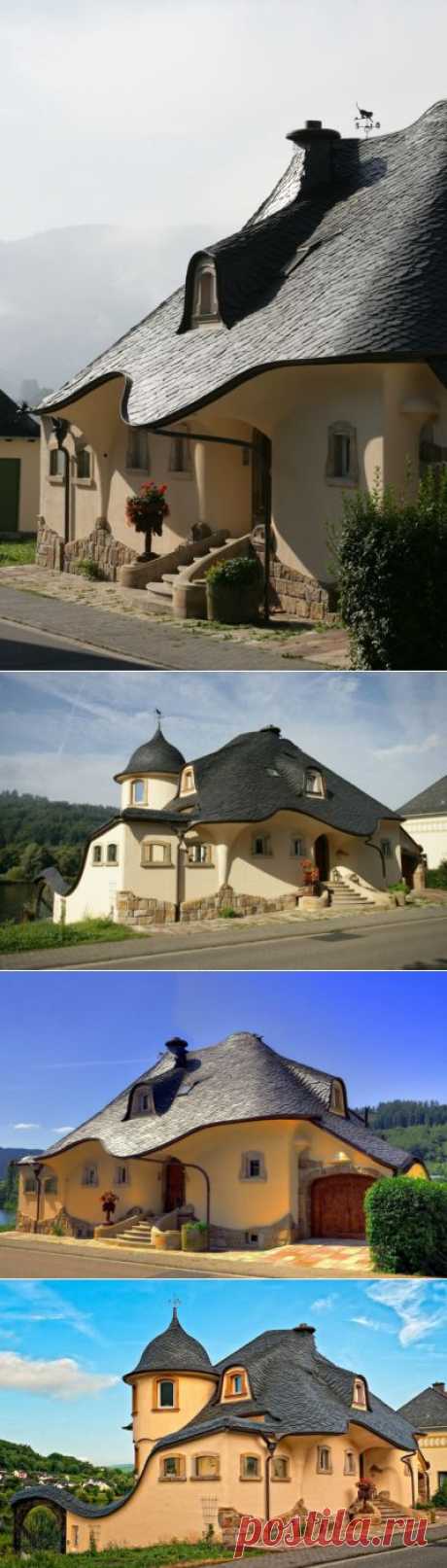 Сказочный домик в Германии - Роскошь и уют
Этот сказочный домик построен супружеской парой врачей в городе Целль на реке Мозель, Германия.

К созданию дома они подошли с фантазией! Каменная черепица, песчаник и другие природные материалы использовались для постройки.