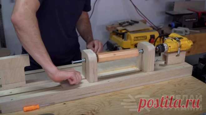 Простые токарные станки по дереву своими руками Дерево является наиболее востребованным материалом для мастеров Кулибиных и прочих самодельщиков. Во многом его популярность обусловлена не только