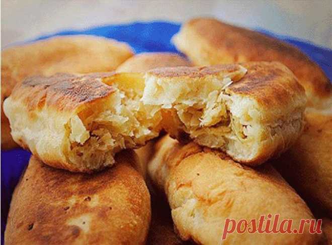 Творожные пирожки с капустой - жареные, румяные, пышные, тающие во рту