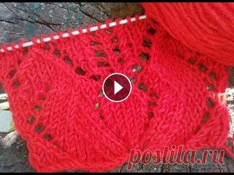 Ажурный узор. Вяжем узор спицами. В это видео я расскажу, как вязать красивый ажурный узор спицами....