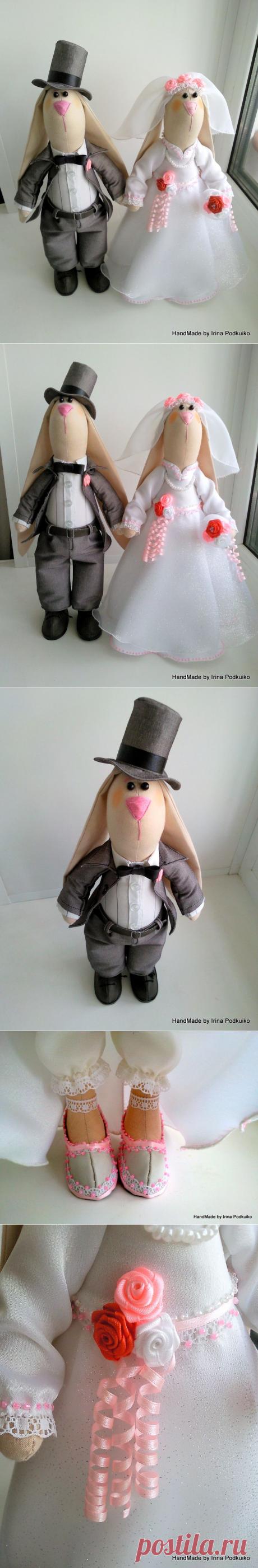 Свадебные зайцы в стиле тильда - ИрИшКиН СуНдуЧоК