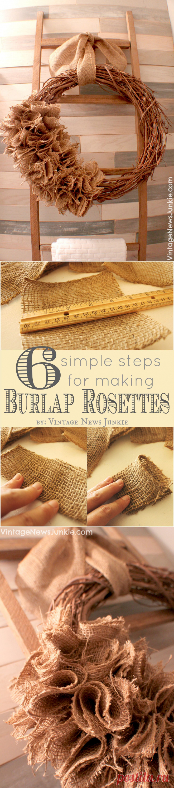 How to Make a Burlap Wreath {Video Tutorial}