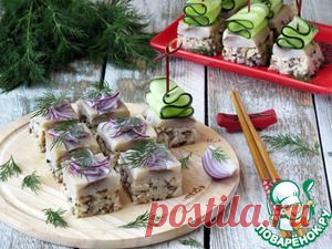 Праздничная закуска "А-ля суши" - кулинарный рецепт