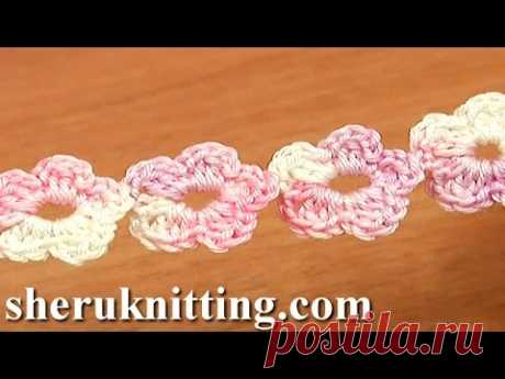 Crochet Floral Cord Tutorial 55 Cordon floral au crochet