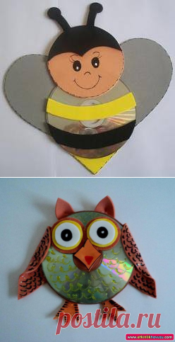 Поделки из cd-дисков — Сделай сам, идеи для творчества - DIY Ideas