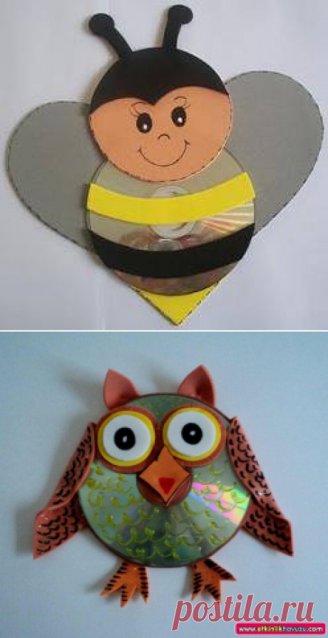 Поделки из cd-дисков — Сделай сам, идеи для творчества - DIY Ideas