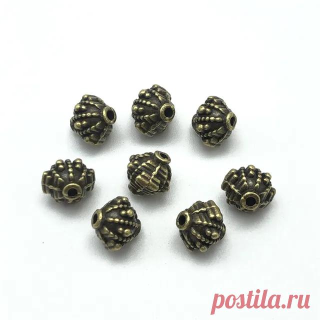 Перфорированные бусины для изготовления ювелирных изделий, 10 мм, 15 шт | AliExpress