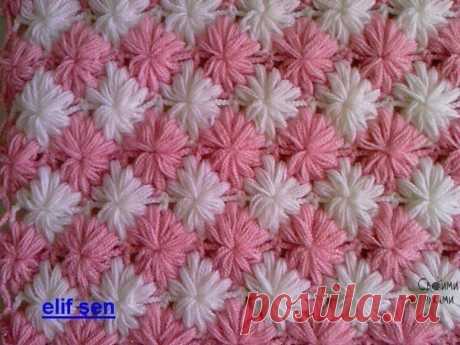 Узор из пышных столбиков — DIYIdeas