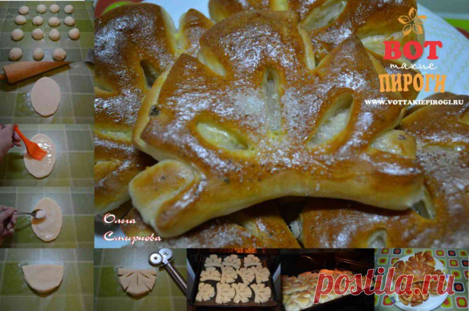 Дрожжевые плюшки с сахаром "Листочки" | ВОТ ТАКИЕ ПИРОГИ