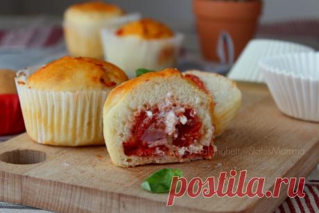 Muffin salati pizzati | Status mamma